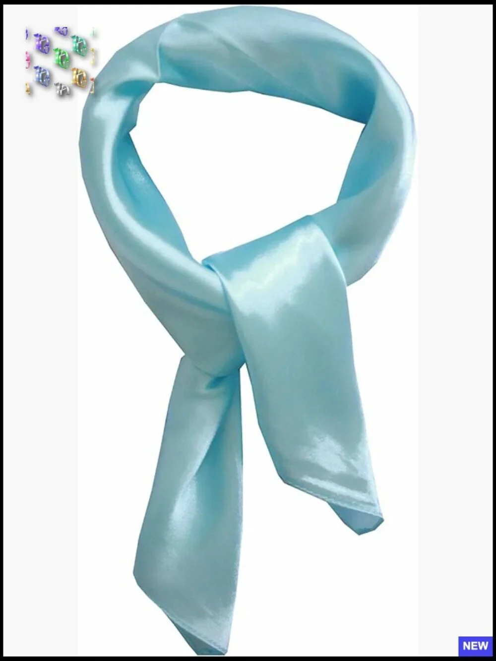 Pure Silk Blend Square Scarf Neckerchief Fashion Accessory